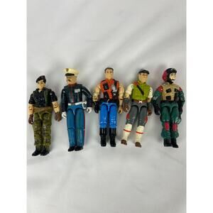 GI Joe 1980s Figure Lot Flint Gung Ho Mercer Cross Country Lift Ticket